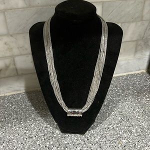 House of Harlow necklace NWT silver tone